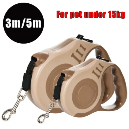 Correa retráctil para perro, extensor de plomo automático duradero para gato, caminar, correr, ruleta, productos para mascotas, 3m, 5m