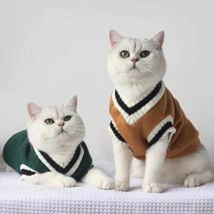 Suéter para perros y gatos, ropa de invierno para mascotas pequeñas, chaleco para cachorros, chaqueta para mascotas, disfraz de gatito Ubranka Dla Psa